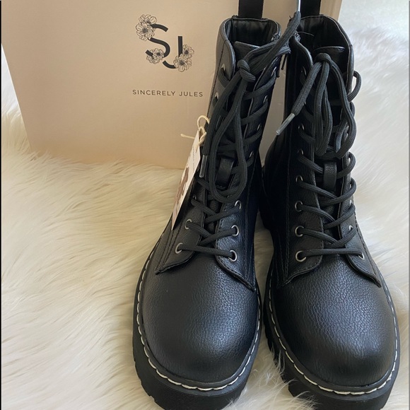 New! Sincerely Jules Combat boots - Picture 8 of 15